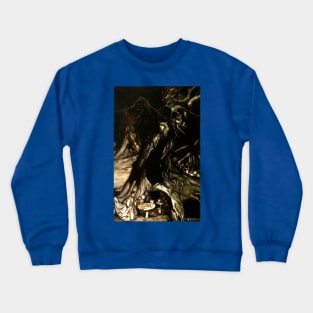 Butter from Trees - Peter Pan in Kensington Gardens - Arthur Rackham Crewneck Sweatshirt